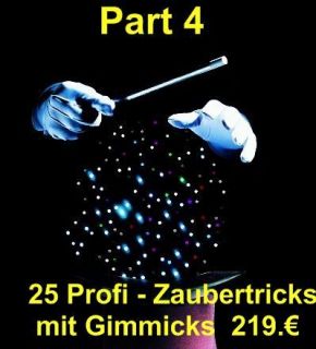 25 Profi   Zaubertricks m. Gimmicks, zaubern magic 219€