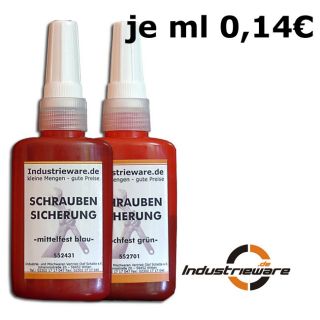 50ml Schraubensicherung mittelfest 243 oder hochfest 270 anerober