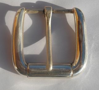 Boucle ceinture métal argenté 6.5x6cm pour lanière 40mm x01