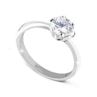 Elli Damen Ring Klassik Größe 54mm 925 Sterling Silber 54 (17.2