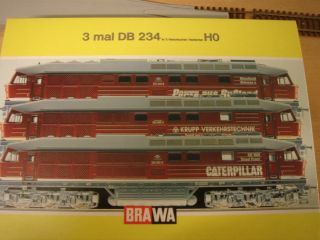 Brawa 0412 drei BR 234 in historischen Varianten mit Schnittstellen