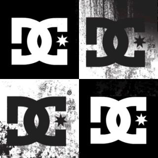 Large 8 DC Shoes Sticker Window Decal Truck Skate Rob