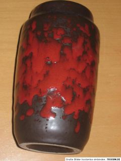 Scheurich Keramik Vase Pottery 231 Germany rote Laufglasur