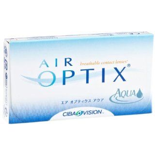 Ciba Vision Air Optix Aqua Monatslinsen weich, 6 Stück / BC 8.6 mm