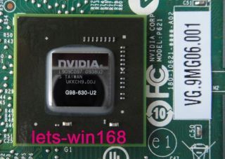 nVidia 9300M GS 256MB G98 630 U2 VG.9MG06.001 MXM video VGA card for