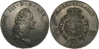 C256 Schweden Riksdaler 1790 Gustav III., 1771 1792