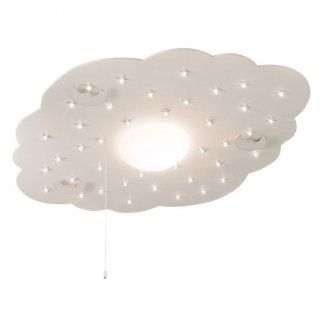 LED Schlummerlicht Wolke XL cremeweiss/silber Deckenlampe Steinhauer
