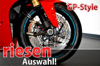 GP Style Felgenrandaufkleber Motorrad Felgenaufkleber Auto 7,5mm  15