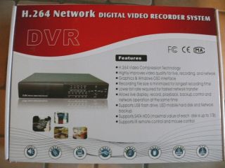 BSV634N 4 Kanal DVR mit H 264 Network Digital Video Recorder System