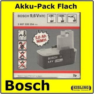 Bosch Akku 9,6V NTC 2,0 Ah HW NiMH # 2 607 335 254