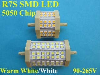 R7s 24/42 SMD LED 78/118mm Halogen Lampe Birne Stab Warmweiss/Weiss 90
