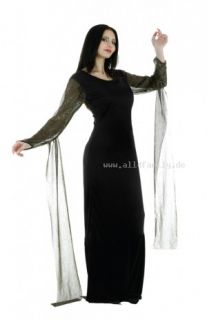 Morticia Addams Family Kleid Kostüm Gr. 36/38