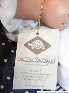 Schildkröt Puppe Sammelpuppe Nuckelchen Evelyn Leman Zertifikat
