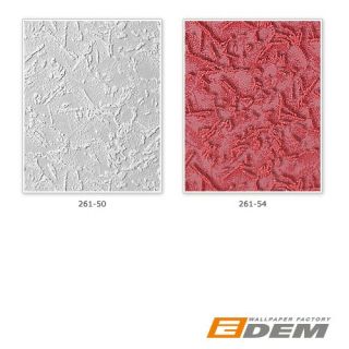 EDEM 261 54 XXL Vinyl Tapete dekorative geschäumte Struktur rot feine