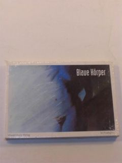 Postkartenbuch Blaue Körper. 30 Karten. B UNBENUTZT