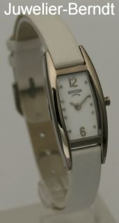 Boccia Damen Titan Uhr mit Lederarmband 3162 01  NEU 
