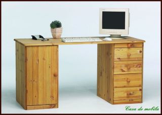 SCHREIB tisch Kinder Büro Computer Schüler Holz Kiefer massiv natur
