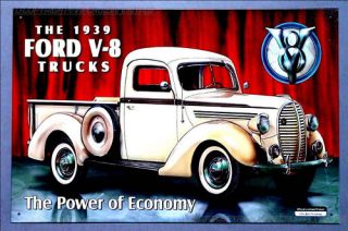 Ford V8 Truck Schild Oldtimer Pick Up Schild *274