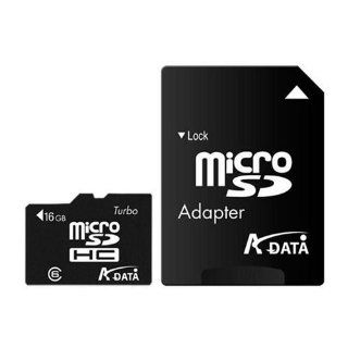 ADATA MicroSDHC Card Class 6 16GB Speicherkarte mit Adaptervon A Data