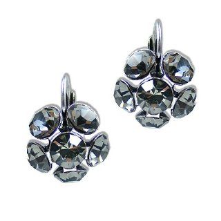 Ohrringe mit SWAROVSKI ELEMENTS   Farbe   Black Diamond   Silber