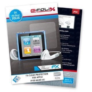 atFoliX Displayschutzfolie für Apple iPod nano 6G (3 Stück)   FX