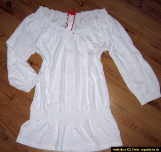 NEU ESPRIT ° Longshirt Gr L Layering TUNIKA Dress ShirtWeiß 2012