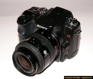Sony α (alpha) A100 Digitale Spiegelreflexkamera + Minolta Objektiv