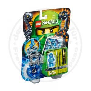 Lego Ninjago 9570 NRG Jay Ninja Figur + Waffen + Karten + Spinner