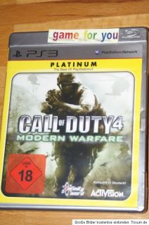 Call of Duty 4 Modern Warfare [Platinum] PS3 (PlayStation 3) USK18