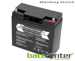 12V 20Ah RPower® AGM Batterie ideal für Golfcaddy, Notstromsysteme