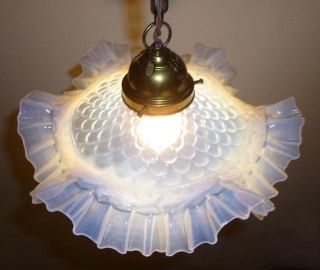 Jugendstil Lampe alte Deckenlampe Art Nouveau Deco Glas lamp