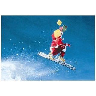 Cooler Weihnachtsmann auf Snowboard Bürobedarf