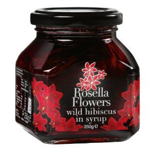 Rosella Flowers   wild hibiscus in syrup   250g 