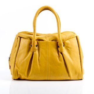 Henkeltasche AGGY von FEYNSINN , Ledertasche gelb   Handtasche echt