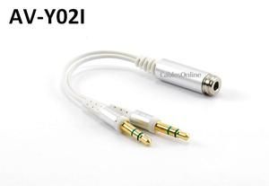 Headphone Adapter 3 5mm Stereo Jack to 2x Male Plugs Splitter iPhone
