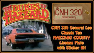 Dukes of Hazzard General Lee CNH 320 Plate 2011 Reissue