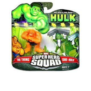 Marvel Super Hero Squad   The Thing und She Hulk Action Figur 