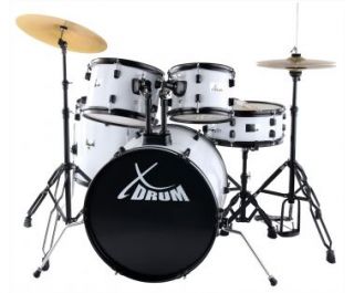 XDrum Rookie 20 Schlagzeug inkl Becken + Schule Drumset Komplettset
