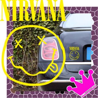 NIRVANA Smiley Rock Band Auto AUFKLEBER Car Sticker