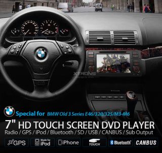 BMW E46 7”Zoll Autoradio 3er 318 320 325 330 Navi GPS DVD USB SD 