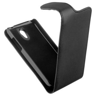 New Flip Style Case black Tasche f Huawei Ascend G330 U8825 Etui