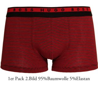 HUGO BOSS 1er PACK enge BOXER SHORTS Pants Unterhosen rot oder schwarz