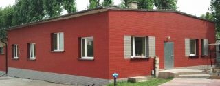 qm Fassadenverkleidung Fassade Klinker Fassadenprofil Rot