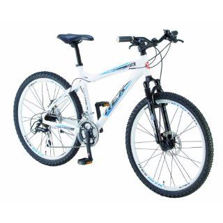 Rex Alu MTB Fahrrad, 24 Gang, polarweiß, Rahmenhöhe 46 cm