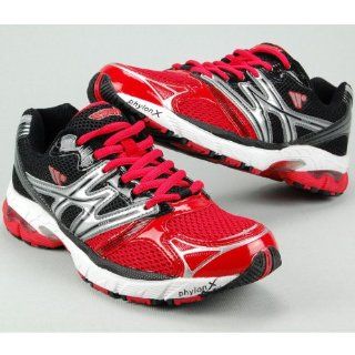 Trail Running Freizeitsneaker, phylonX Laufsohle, 259 g, rot schwarz