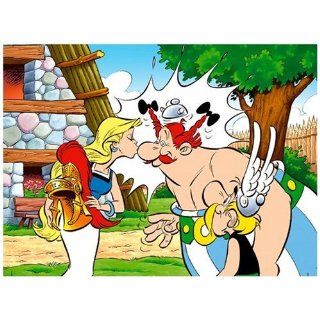 Nathan   100 Teile   Asterix und Obelix Puzzle  Verliebt  