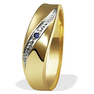 goldmaid Damenring Gold 333 1 Safir, Linie