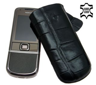 Nokia 8800 Carbon Arte   Etui Tasche Ledertasche Hülle