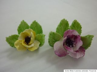 Porzellanblumen Platzkartenhalter Royal Adderley Floral Bone China