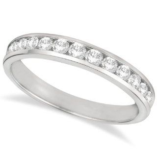 Allurez   Channel Set Diamant Jahrestag Ring Band Palladium (0.50ct)